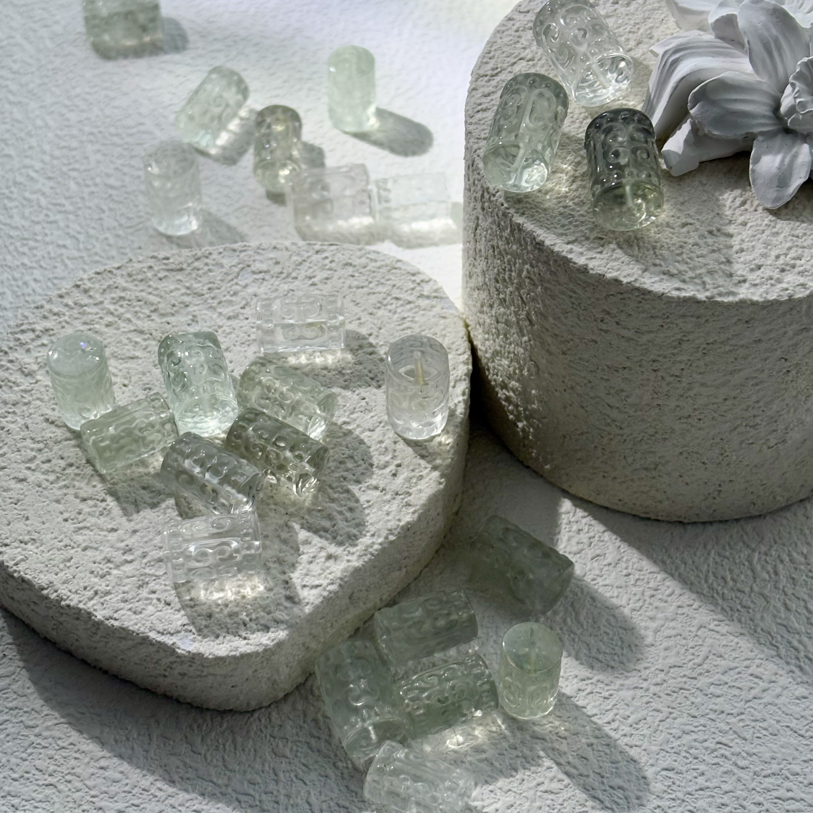 绿水回纹桶珠B430多样性发其一/1个