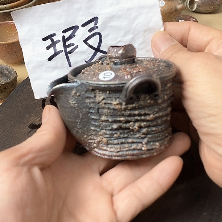 杯手工粗陶、柴烧茶器