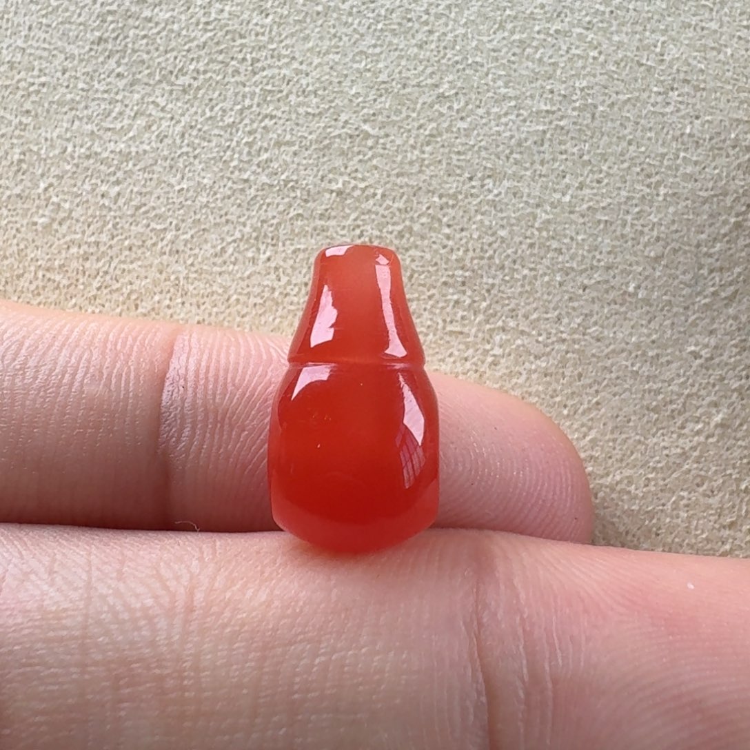 南红玛瑙未镶嵌三通8.8*8.6