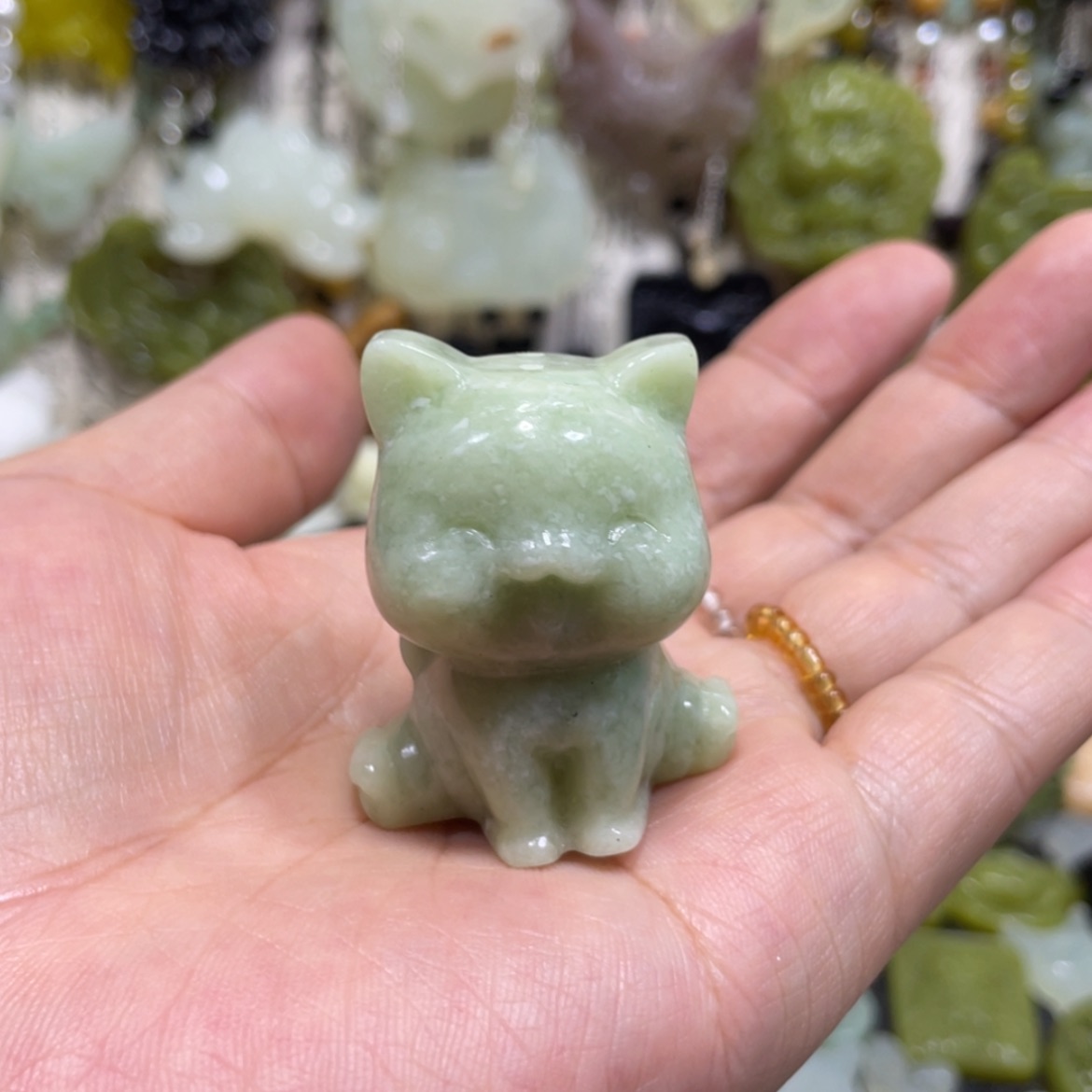 【闪购商品】岫玉颈饰未镶嵌86手把