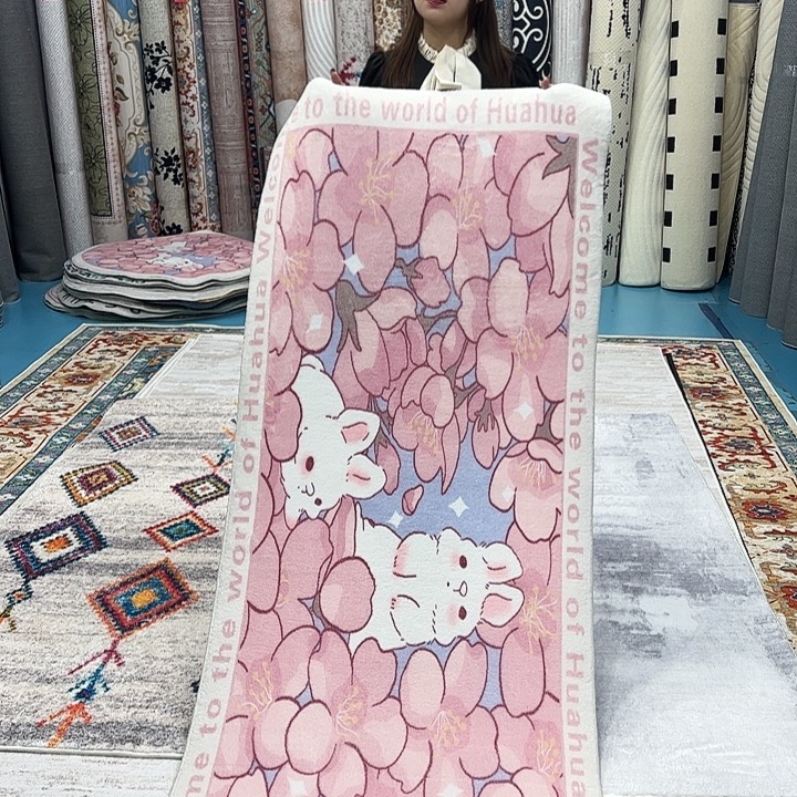 混纺尺寸误差正负1-3厘米140×200加厚棉布底仿羊绒特价福利