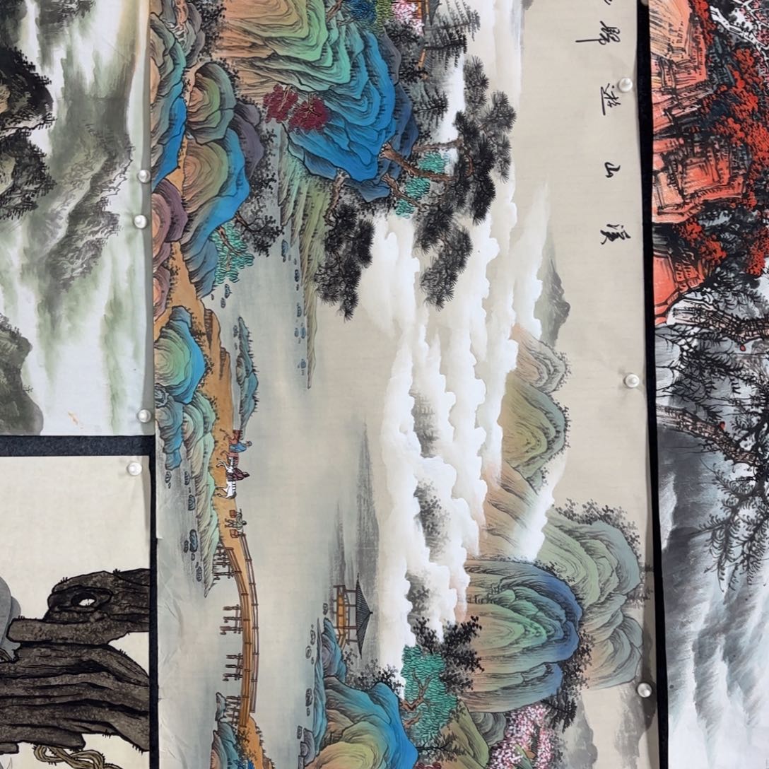 国画70/180小六尺手绘 国画 