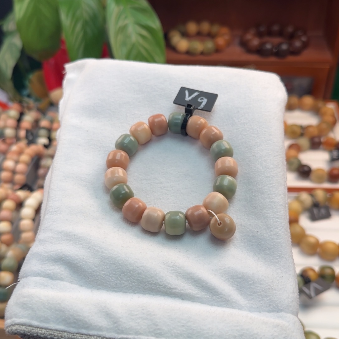 菩提根/象牙果手串卡13汉堡微瑕9马卡龙