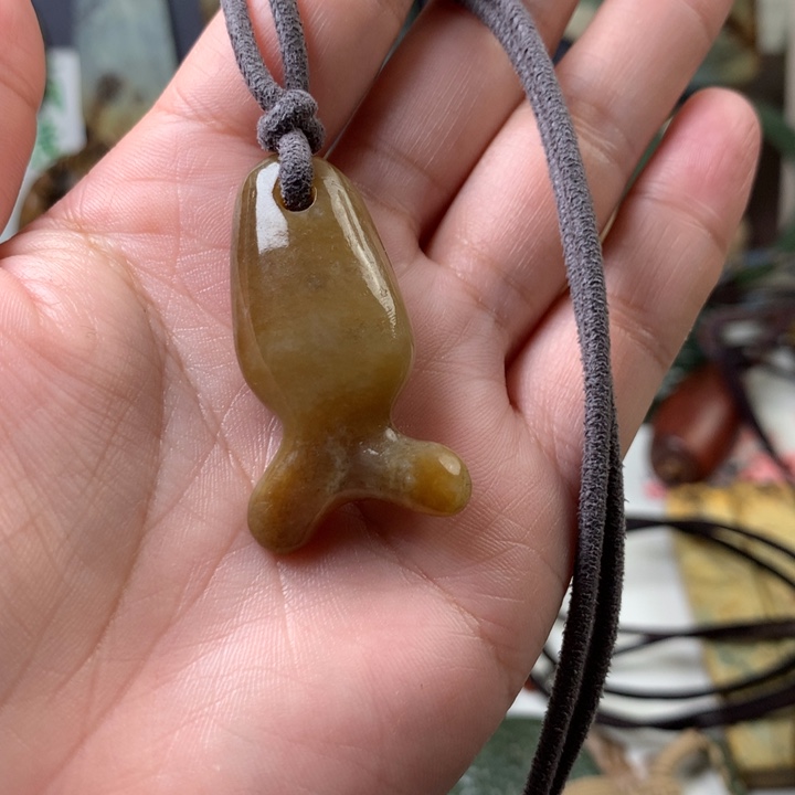 岫岩老玉（透闪石质玉）挂件未镶嵌善****5