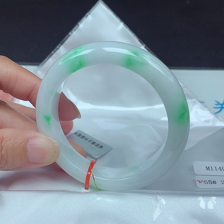 未镶嵌手镯翡翠55圈4971