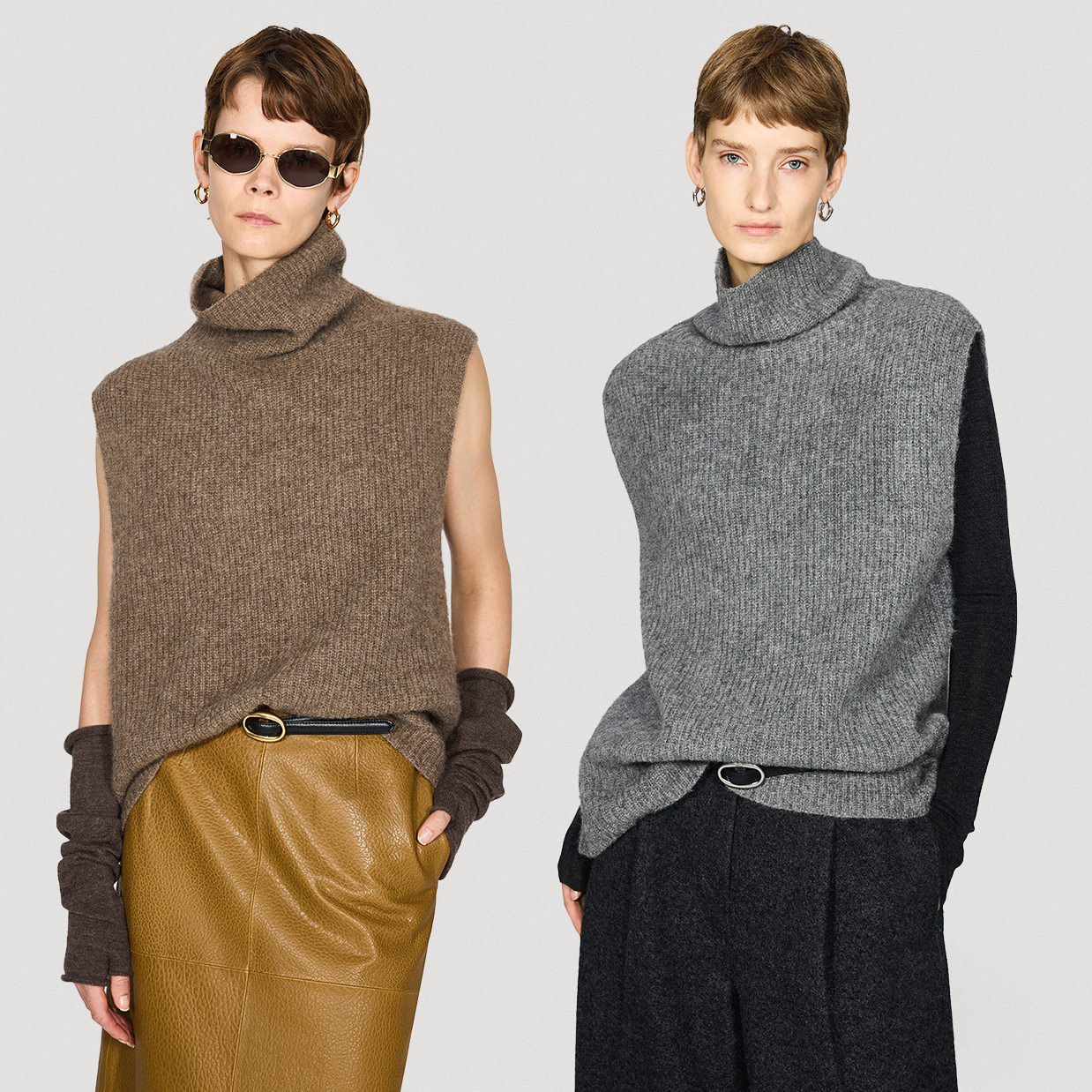 KEIGAN/开间叠穿神器云柔亲肤康赛妮牦牛拉绒松弛感无袖针织背心