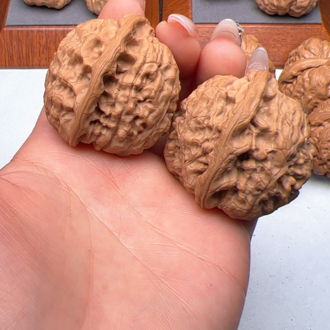 文玩核桃把件猫头鹰40丽