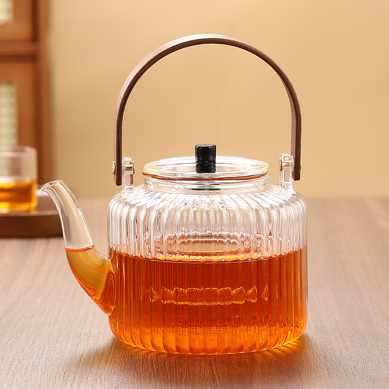 玻璃煮茶壶【可明火电陶炉】耐高温家用泡茶壶带过滤提梁壶茶具