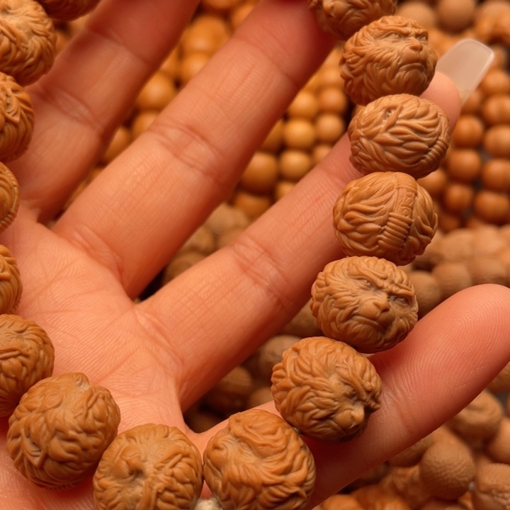 猴头核桃手串魑**魉黑悟空