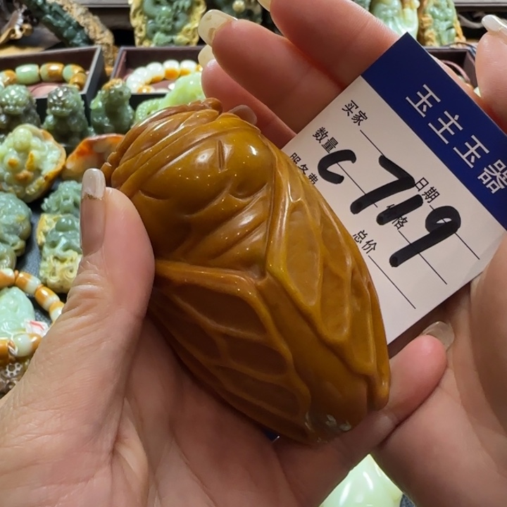 未镶嵌透闪石质玉把件