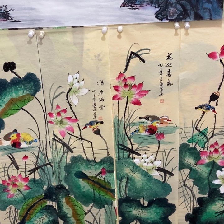 枕书斋画廊的直播间