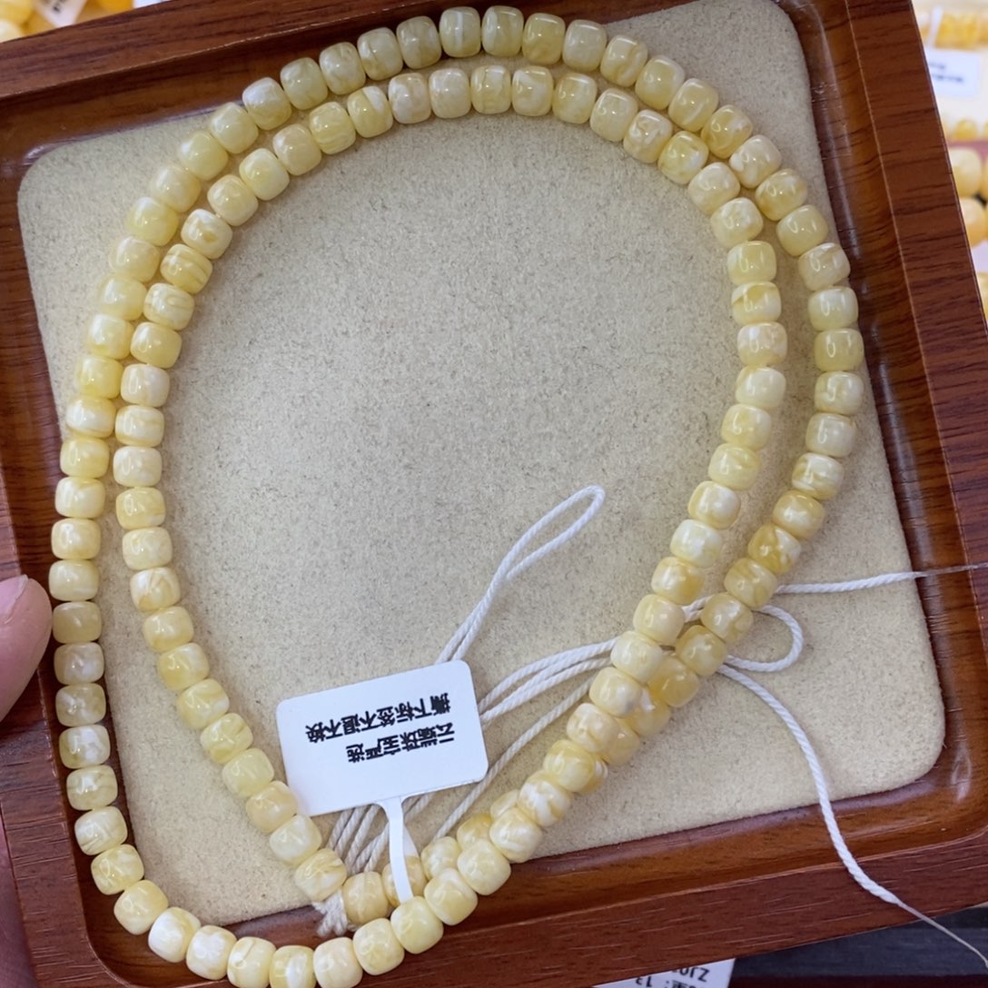 蜜蜡珠宝奇石未镶嵌6.5mm