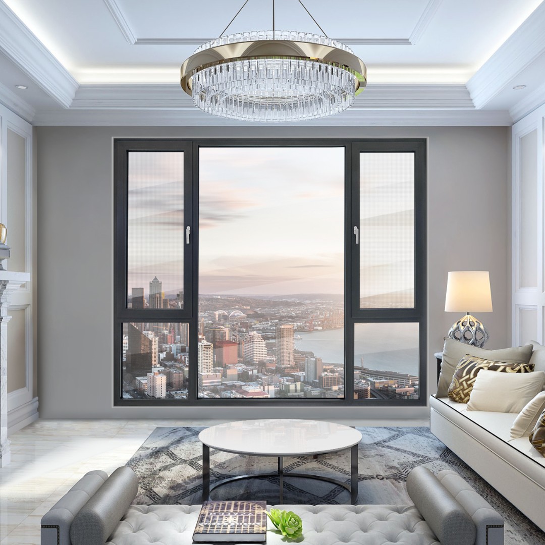 正典系统K14内开内倒窗断桥铝门窗封阳台全屋换窗成品窗