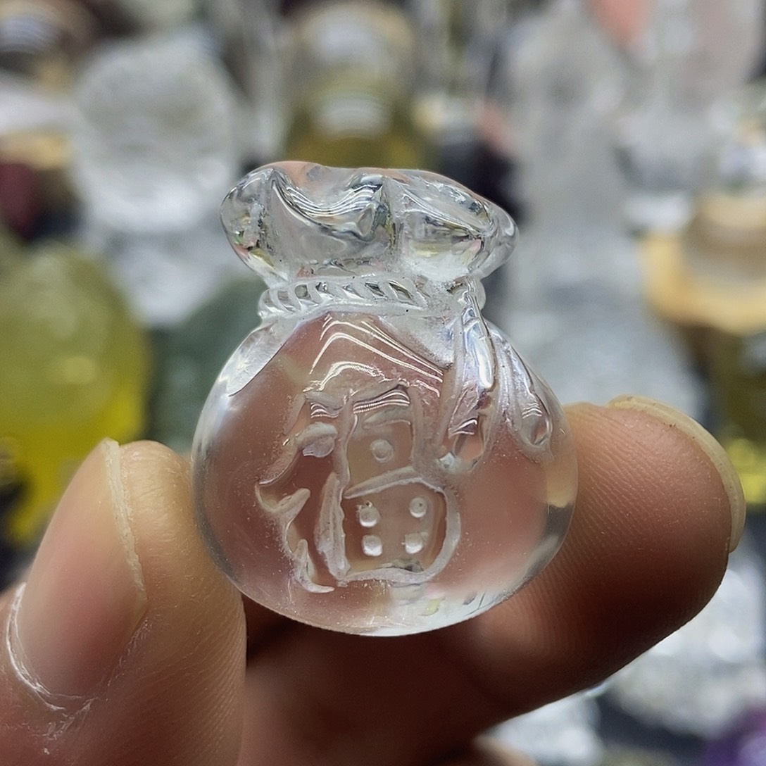 水晶摆件未镶嵌吊坠