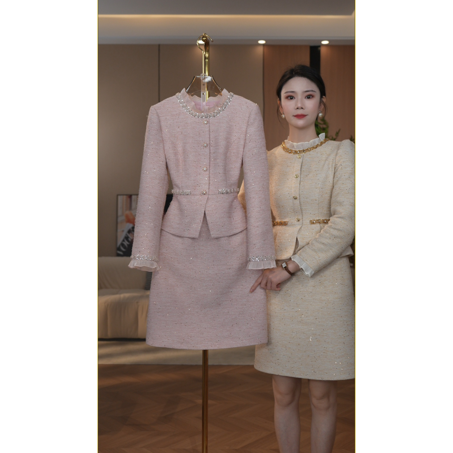 【语馨服饰】2320新款高贵气质显瘦连衣裙