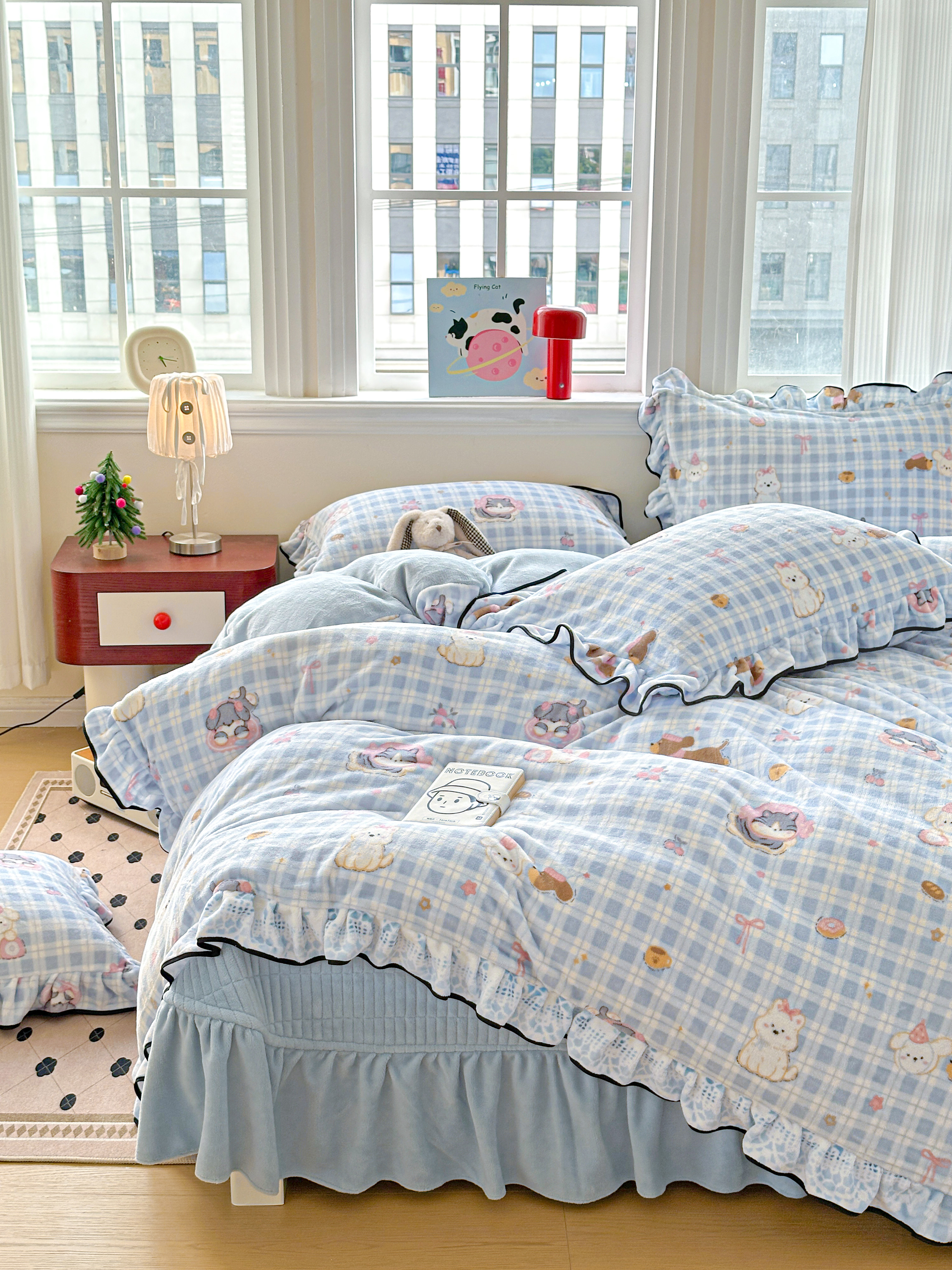 【以直播间为准】清货孤品加厚加绒四件套牛奶绒床盖床笠被套