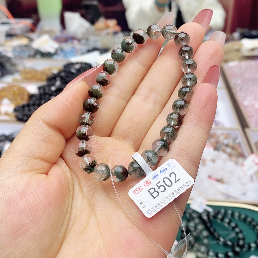 水晶手链未镶嵌S**3B502聚宝盆8m