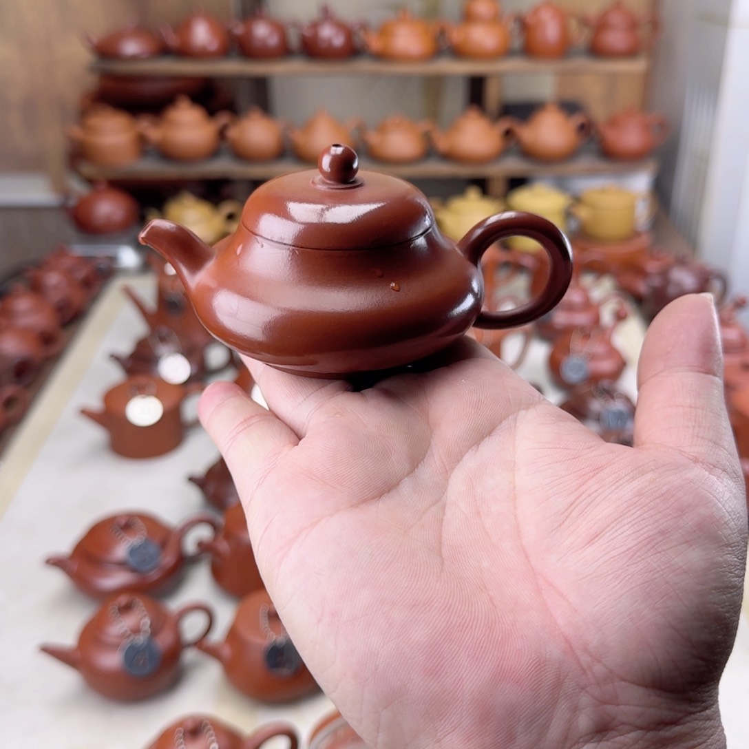 紫砂茶壶๑***女110cc朱泥玉乳壶