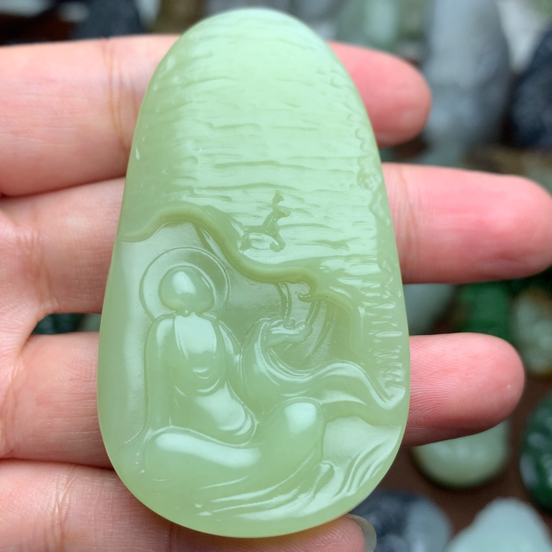 和田玉挂件未镶嵌