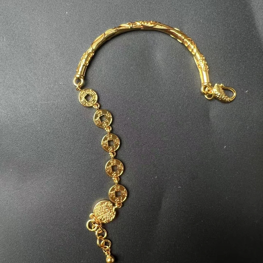 J0034 五帝钱半镯精品手链