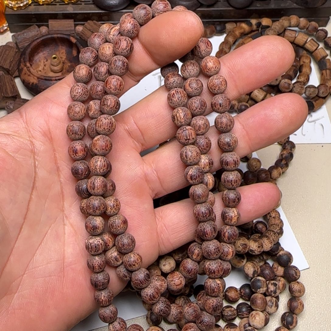 降真香其他降真香白油0.8*108圆珠手串