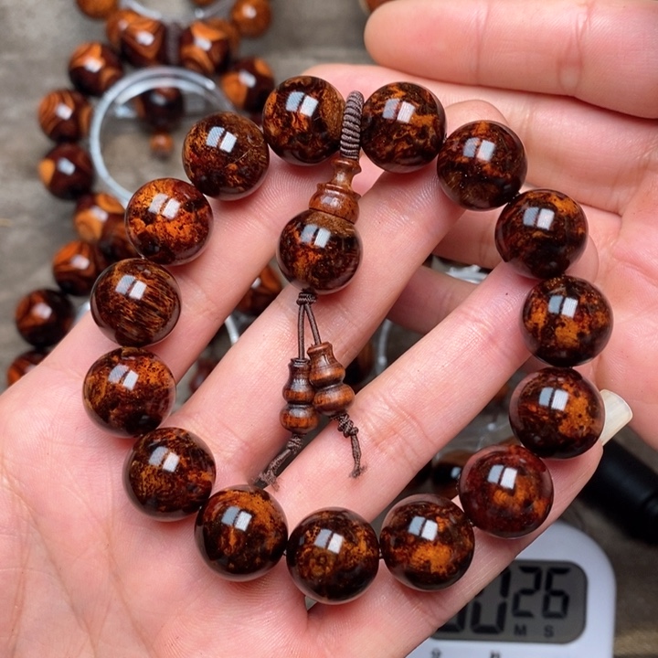 黄花梨/降香黄檀紫油梨成品加工手串