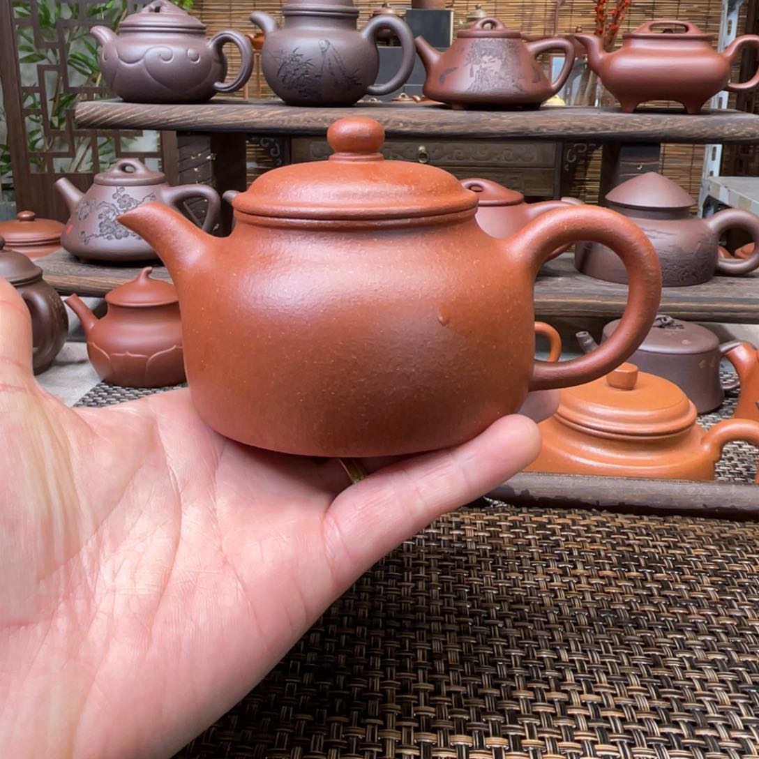 紫砂茶壶宜兴原矿紫砂手工制200