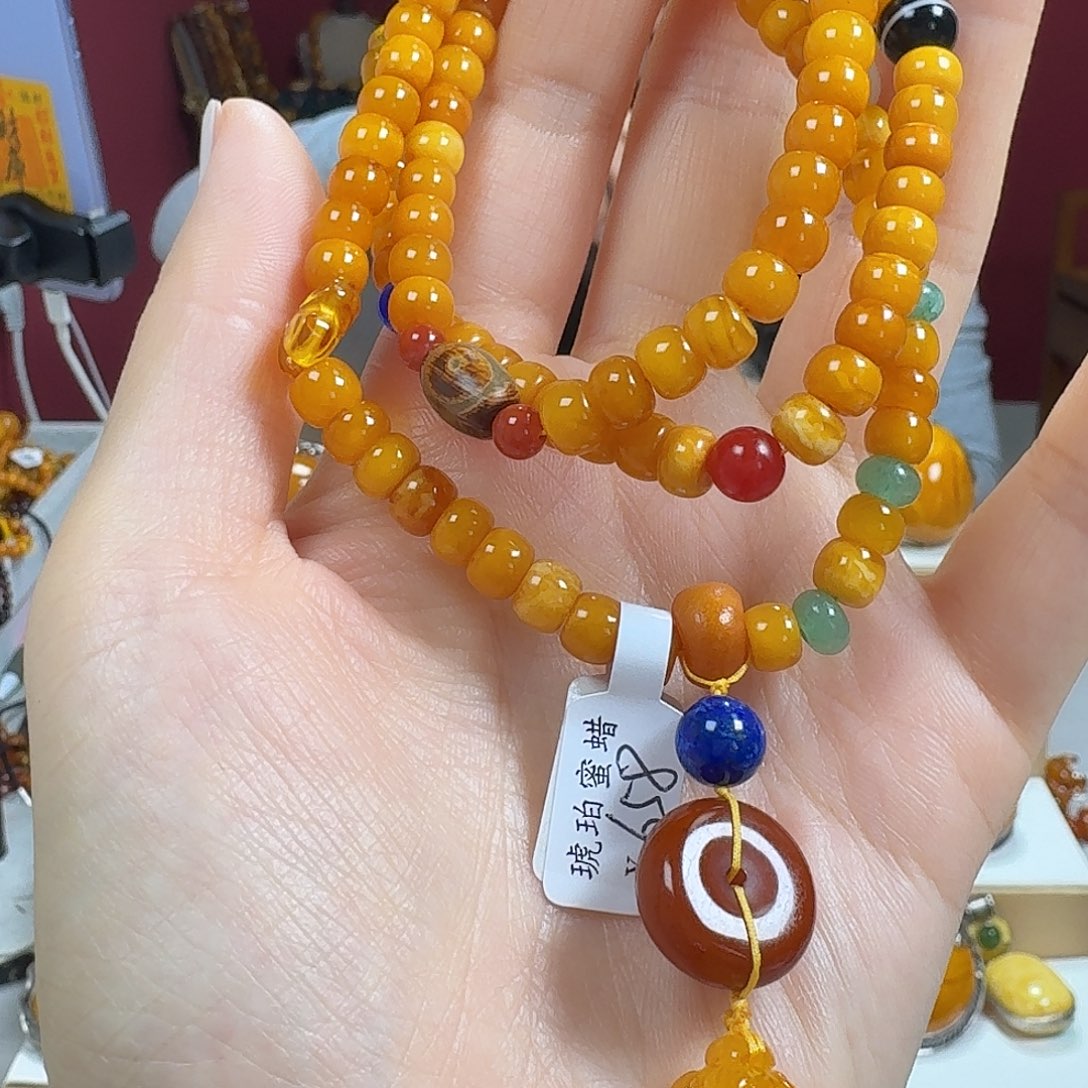 蜜蜡未镶嵌颈饰项链