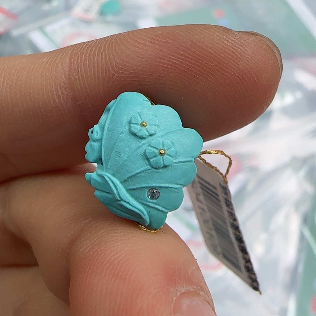 绿松石珠宝半成品未镶嵌