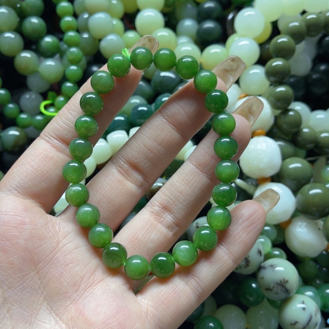 和田玉手串未镶嵌