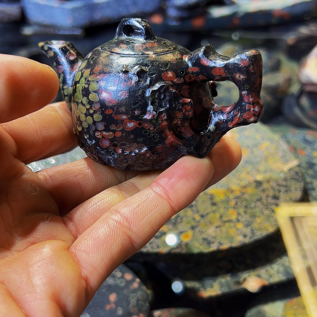 梅花玉鱼缸石茶周边微瑕不退不换