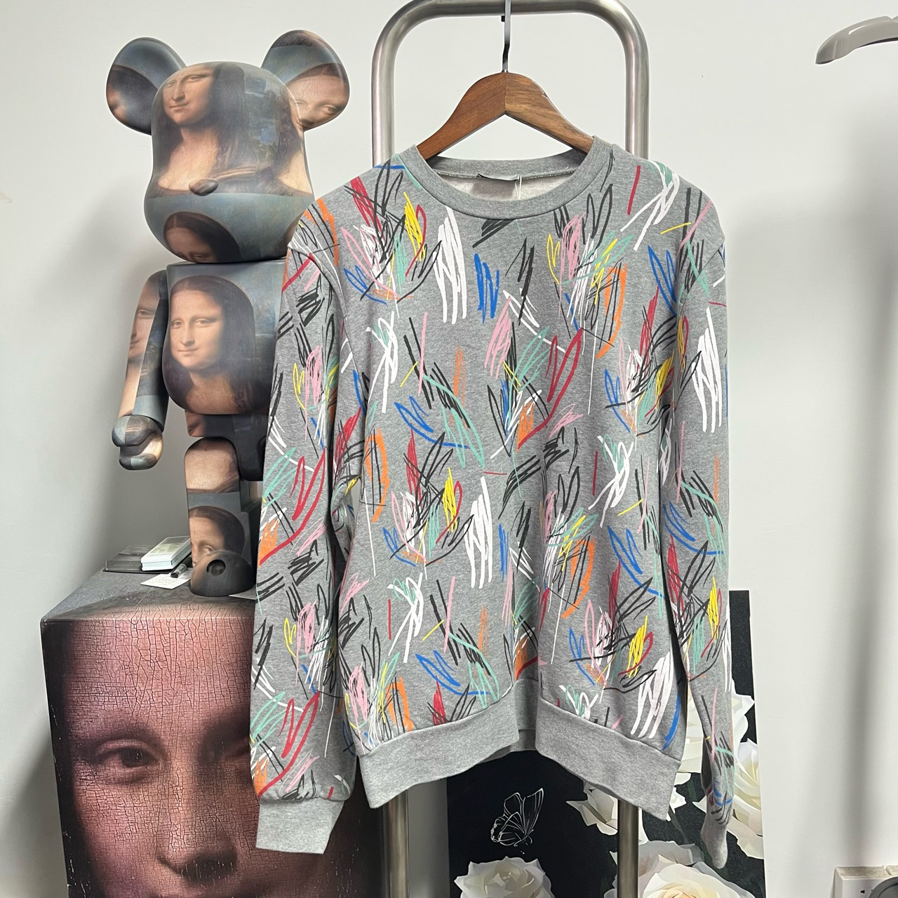 99新 DIOR/迪奥 涂鸦卫衣 N0611尺码：M衣长70胸围53