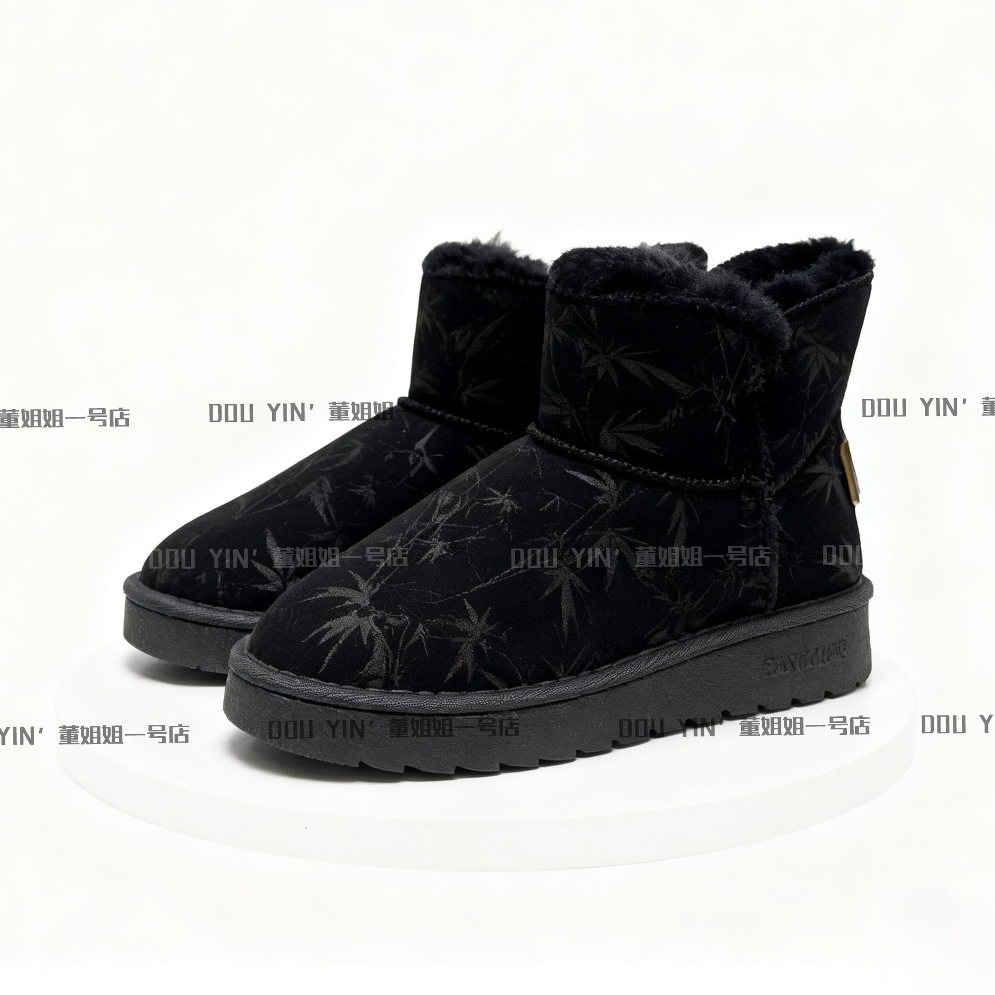 672冬款时尚休闲女加绒短棉靴
