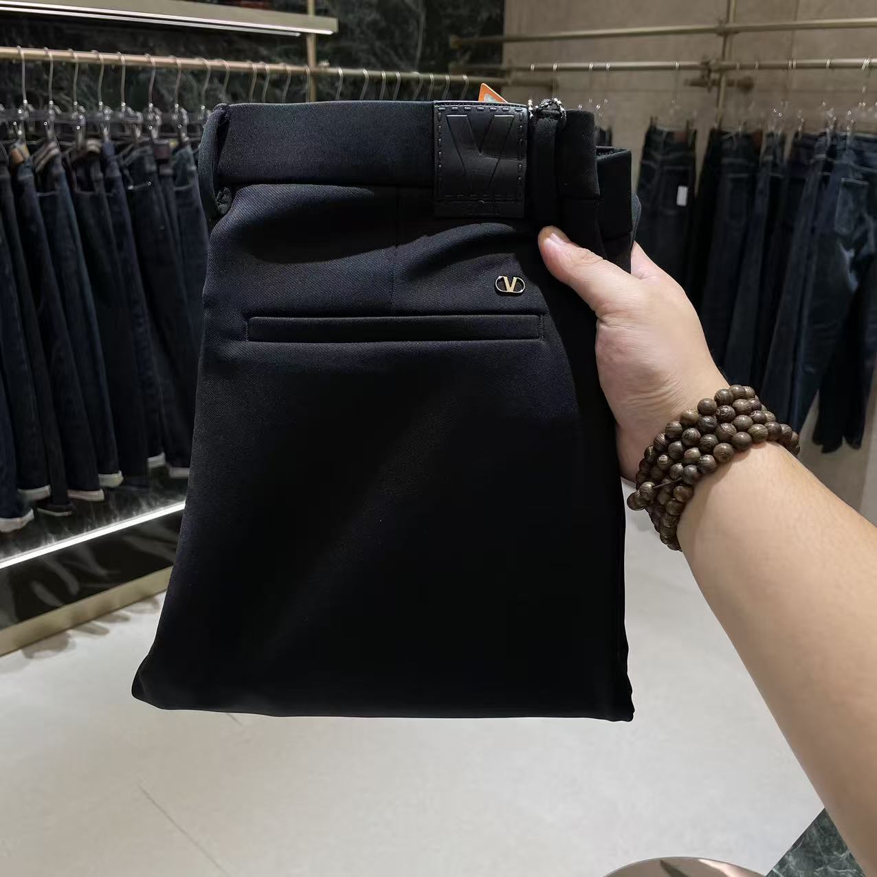 男士秋冬时尚百搭羽绒丝加厚高品质九分裤-25231