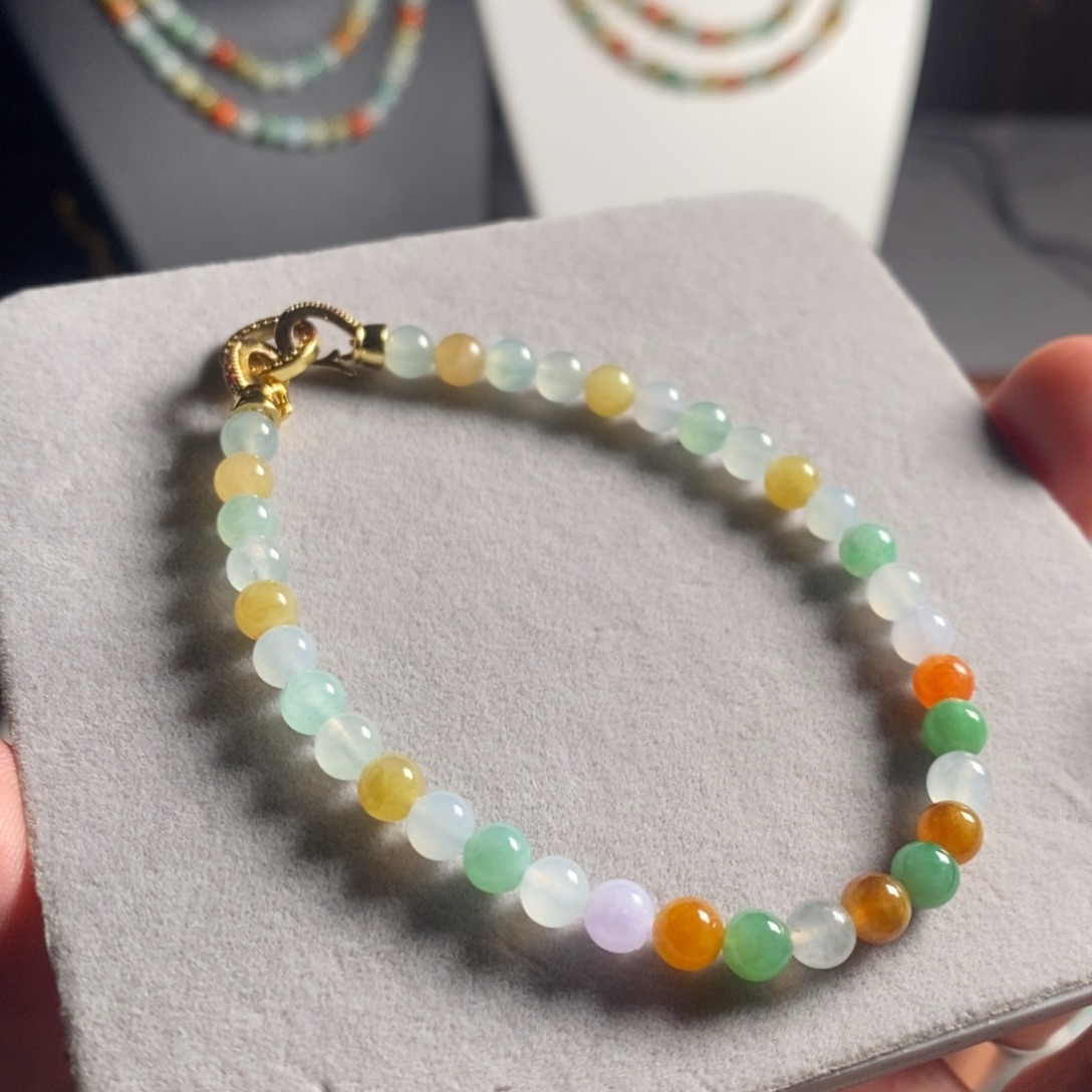 定制翡翠未镶嵌21 缅甸翡翠A货卡5.2