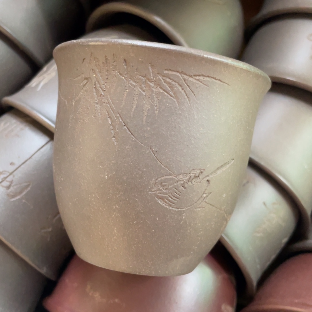 茶壶底槽青紫砂艺术作品