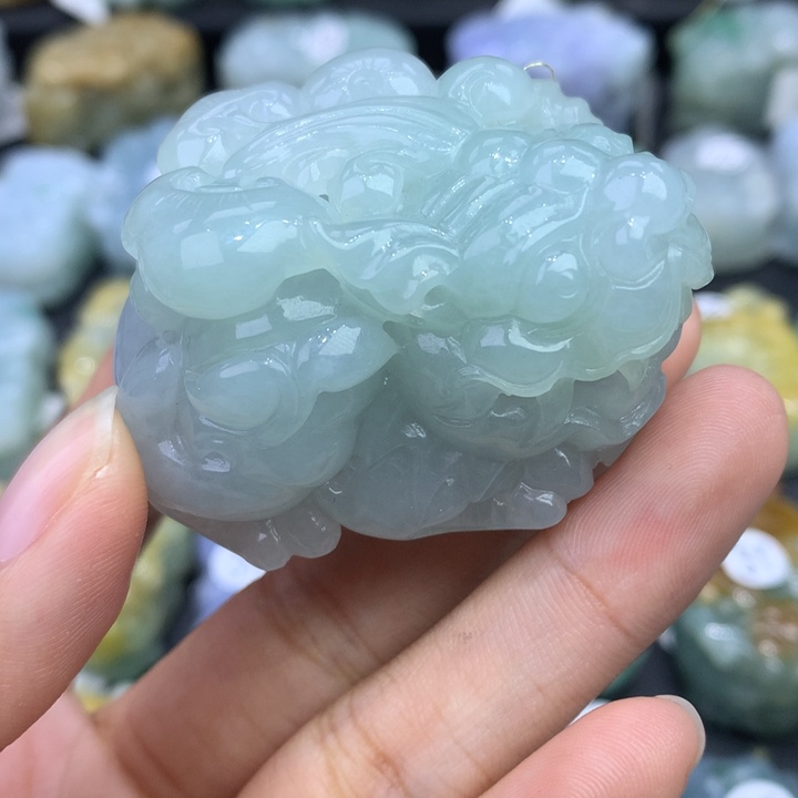 翡翠颈饰未镶嵌胡*天然缅甸翡翠