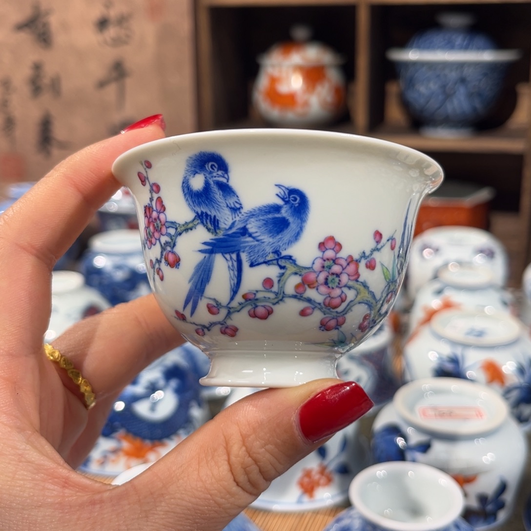 陶杯子景德镇陶瓷主人杯