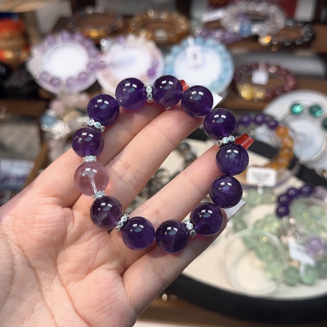 水晶手链未镶嵌起*拍2发1