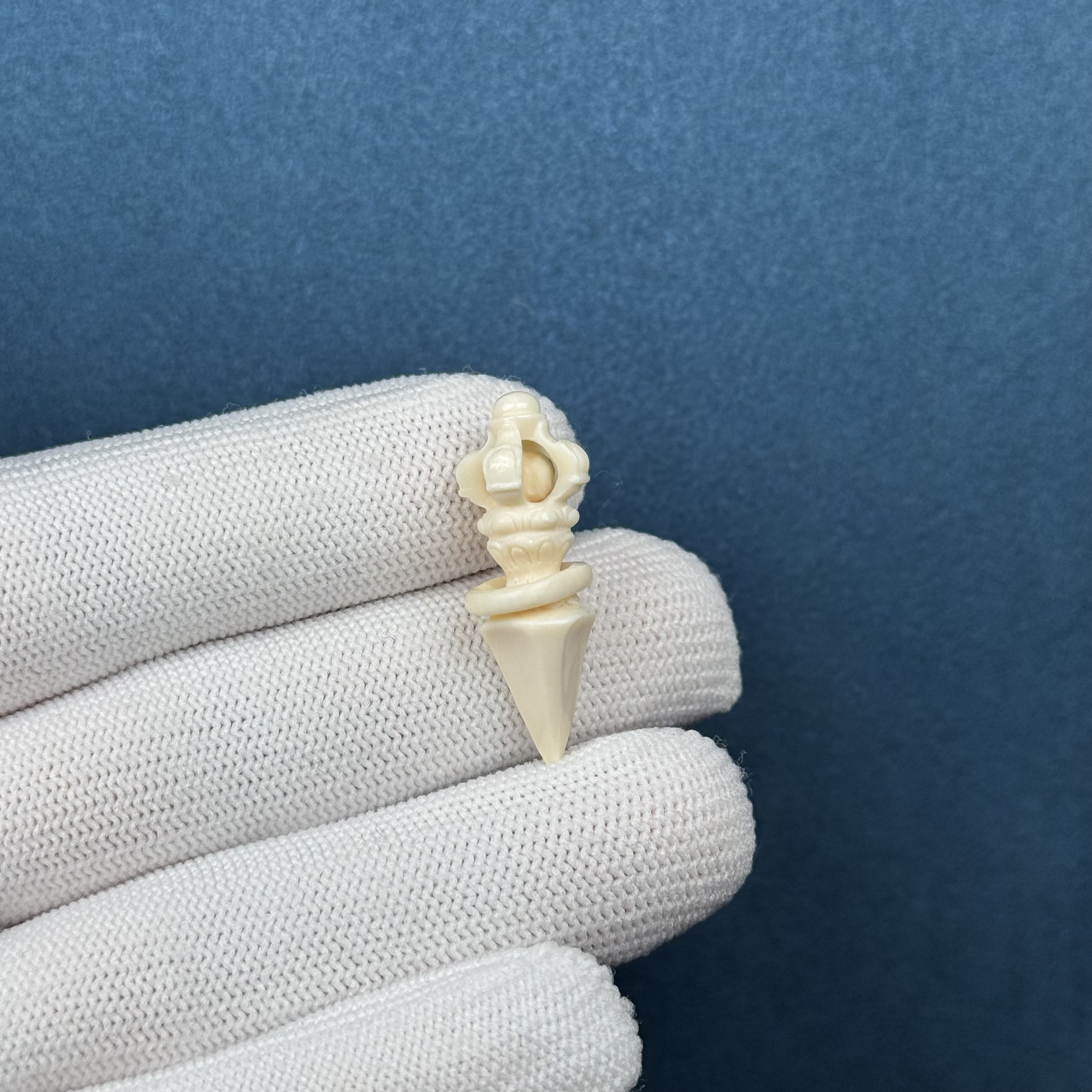 H22-46天然猛犸牙金刚杵约10.5×29.5mm支持复检假一罚四