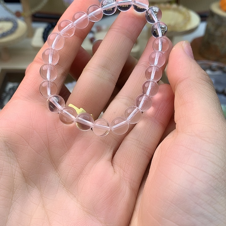未镶嵌手链水晶白水晶