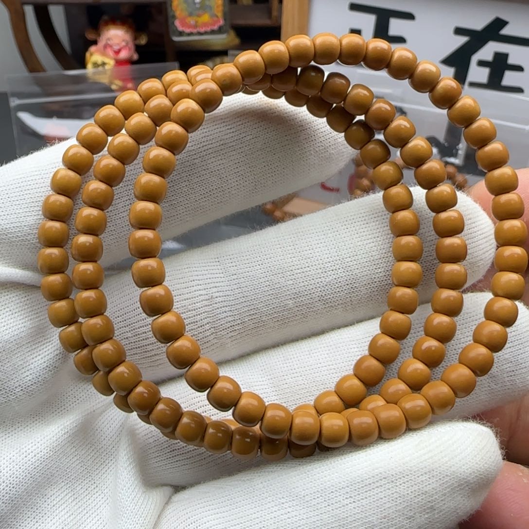 橄榄核手串福利老挝5.3mm单圈