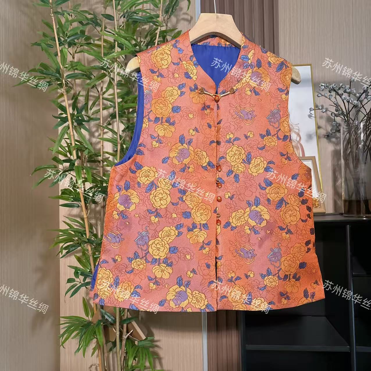 【玫瑰】国风中式百搭内搭上衣休闲无袖马甲N04