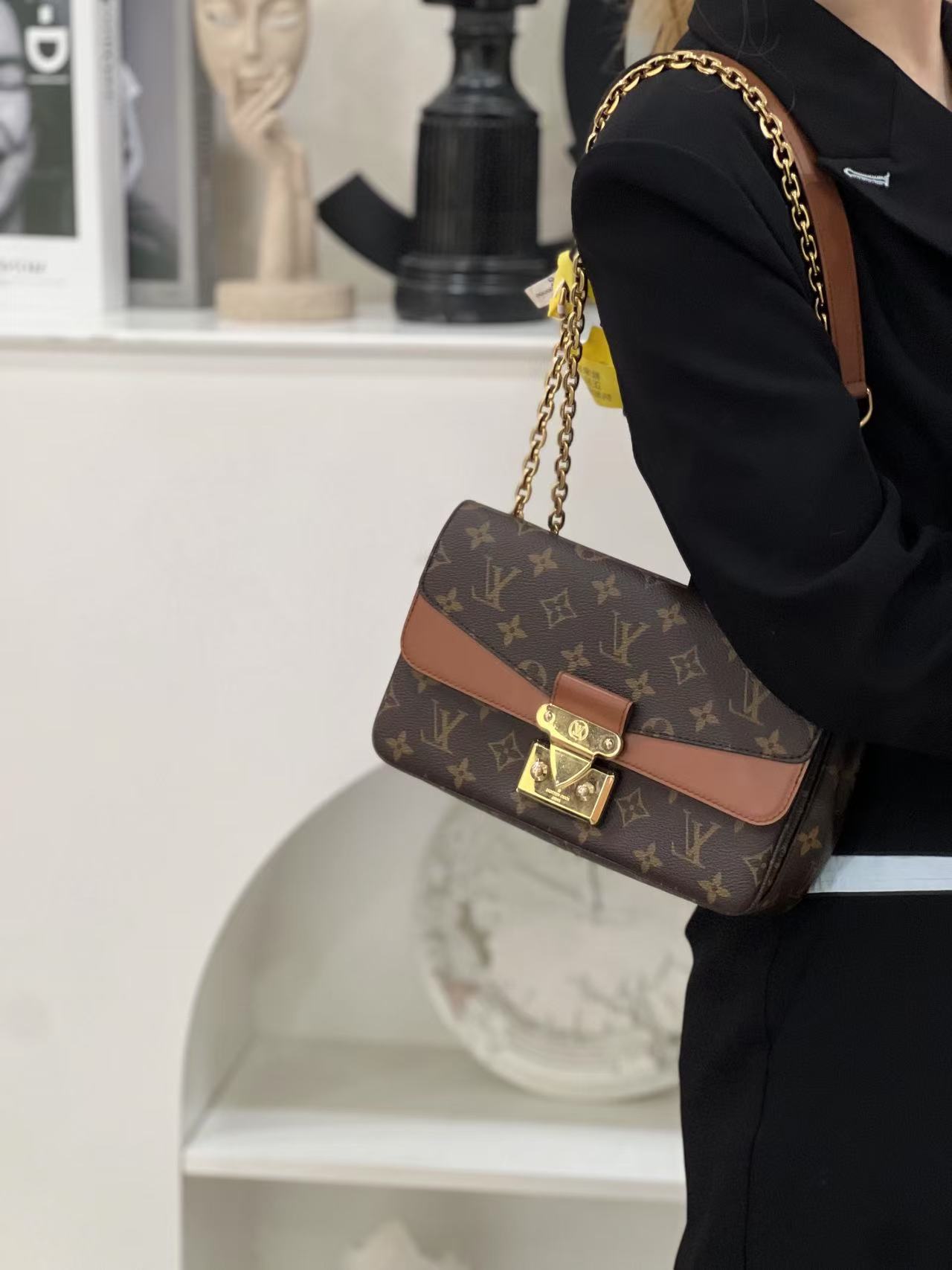 99新 LouisVuitton/路易威登 lv 玛索焦糖边/公价无/甄选