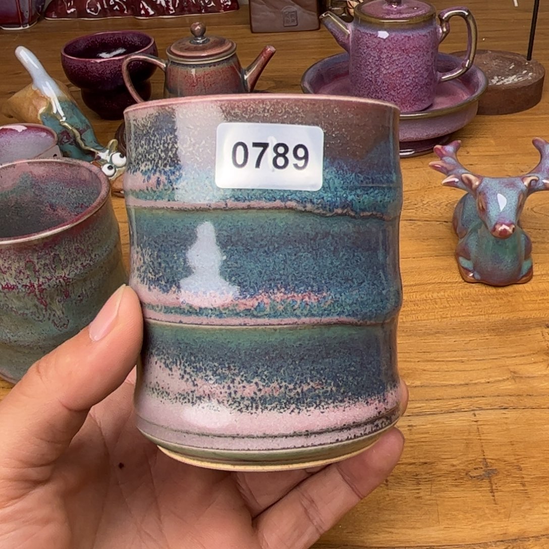 陶杯子窑口自播原矿钧瓷11