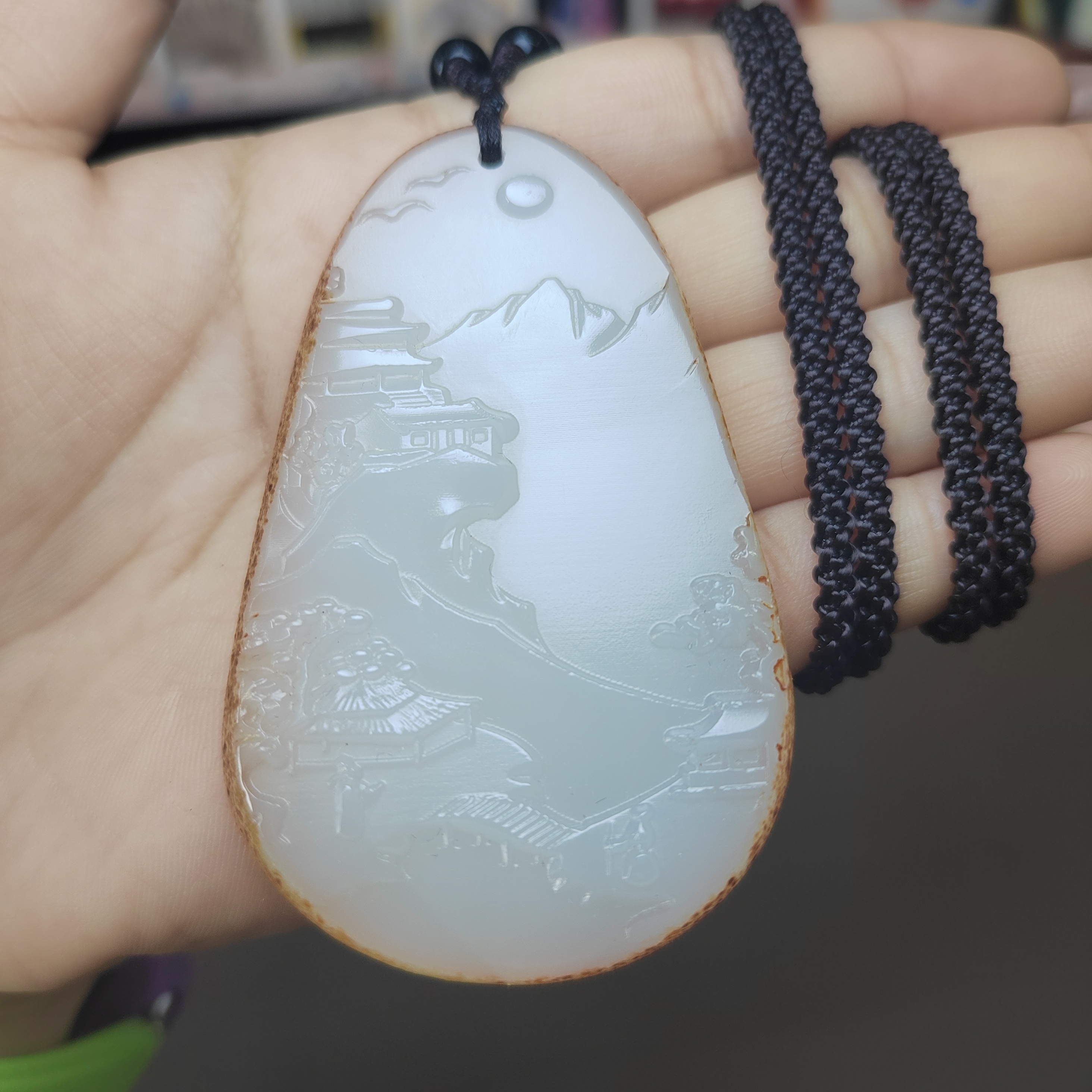 【闪购商品】新疆和田玉山水牌吊坠99