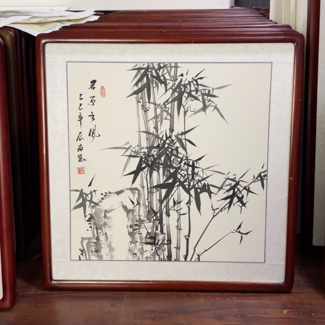 国画带框尺寸63*63厘米