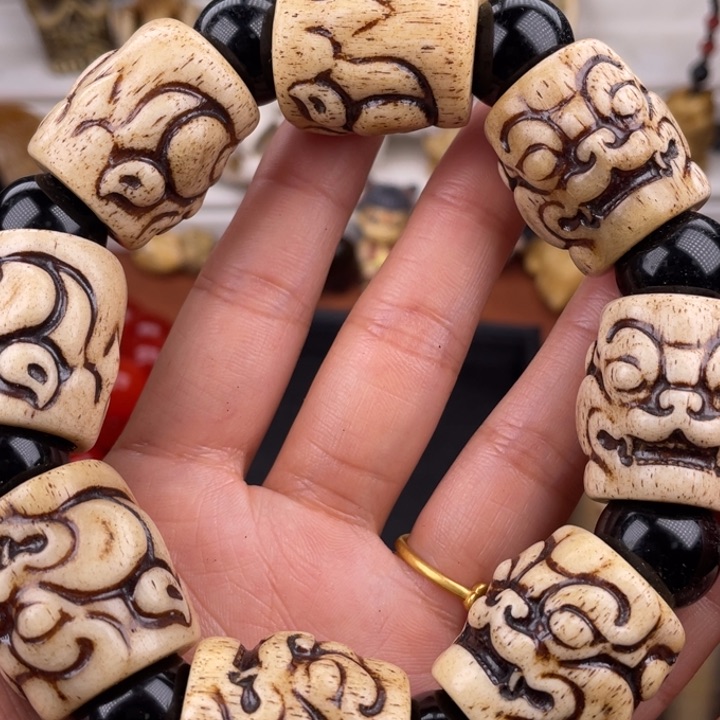 手串/手链驼骨骆驼骨雕刻23