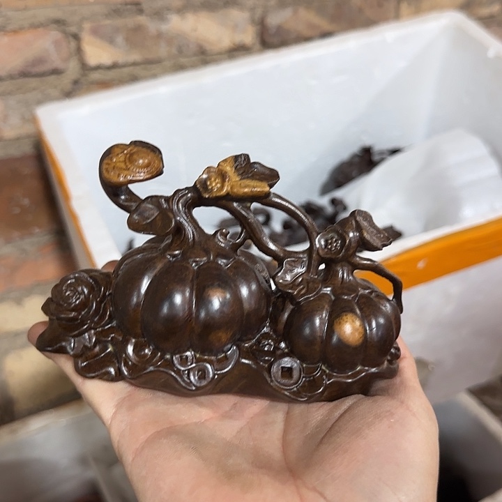 木黑檀木15双色如意南瓜一个