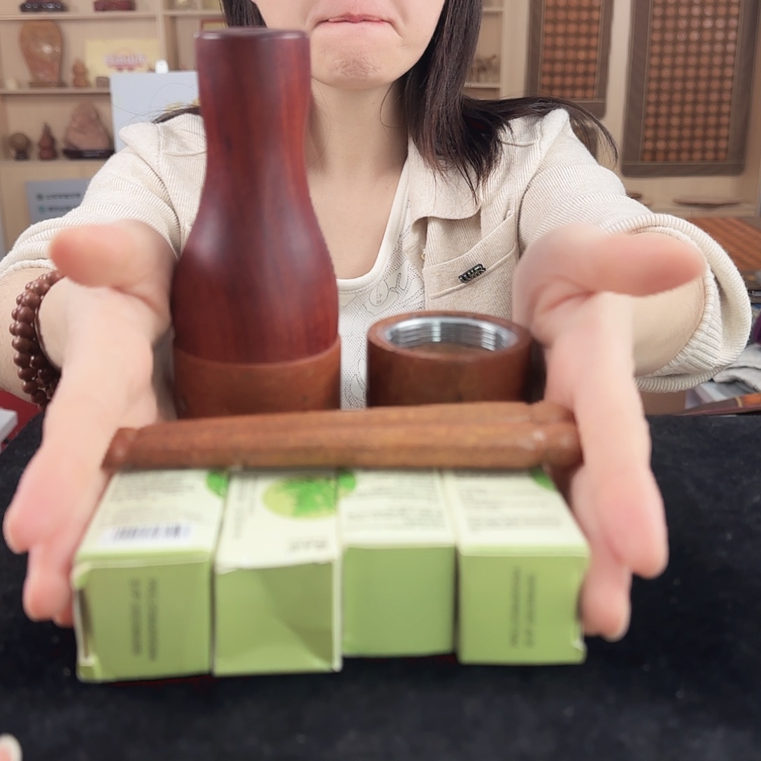 泗水砭石炸福利经典款加一个小光头更换头（四瓶精油+两根砭针）